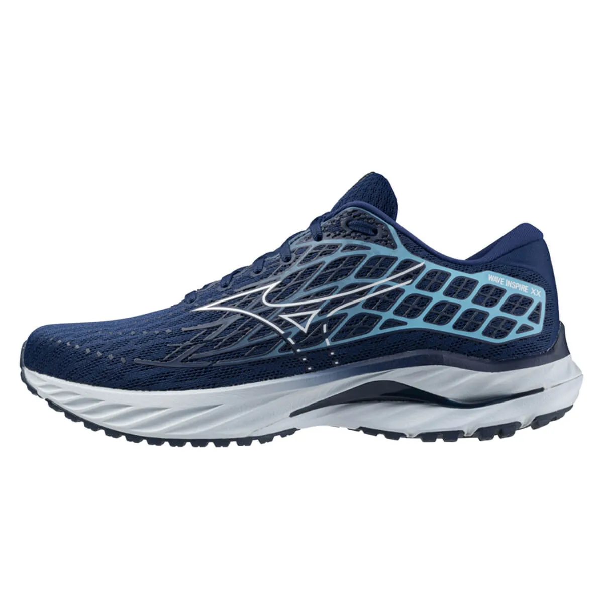 Mizuno Wave Inspire 20 Mens | Estate Blue/white/river Blue