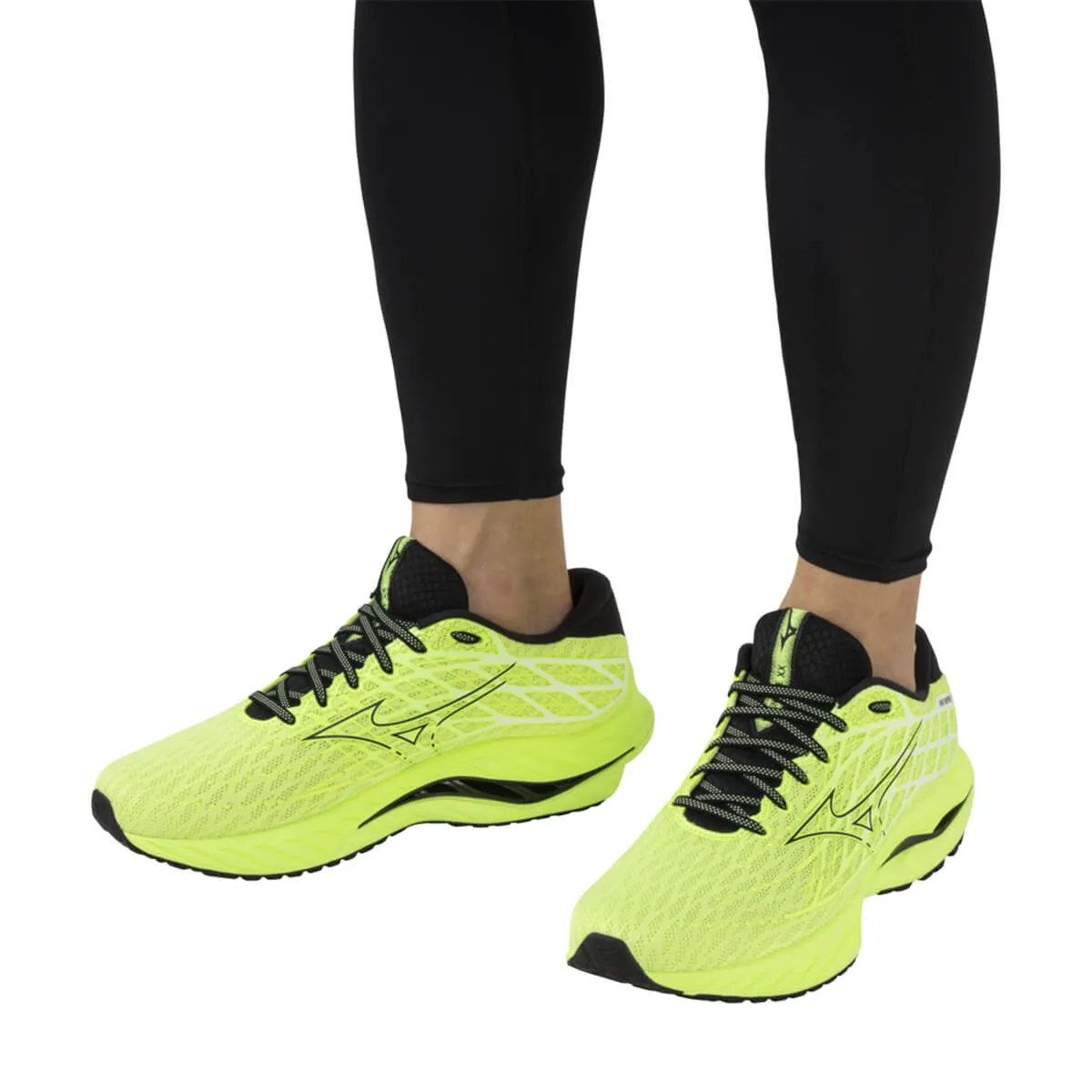 Mizuno Wave Inspire 20 Mens | Neo Lime/black/evening