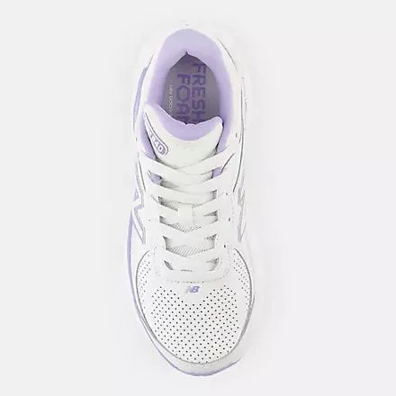 New Balance Women's Fresh Foam x 840 Walking Shoes- White/Lilac