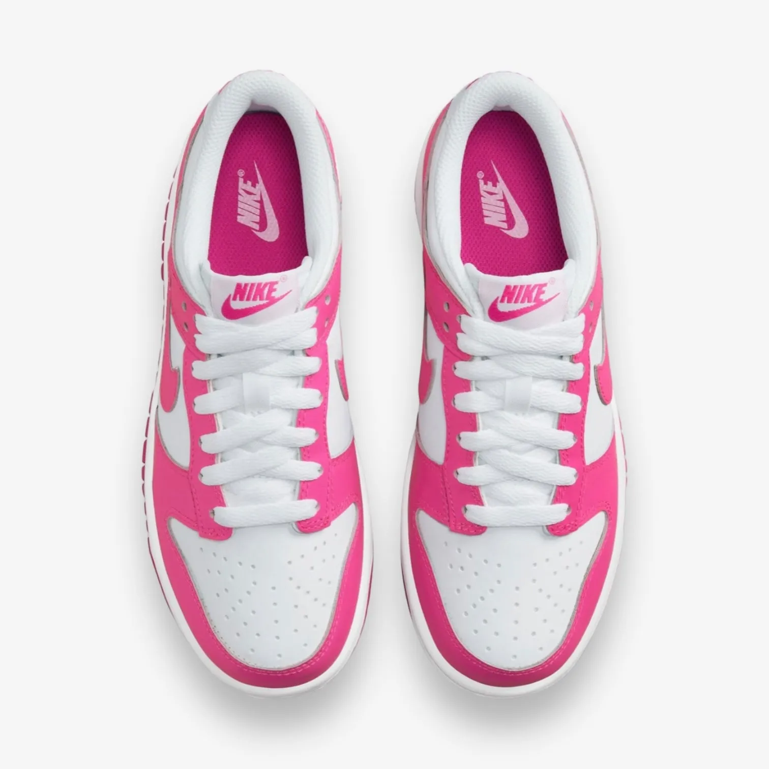 Nike Dunk Low GS White Laser Fuchsia Grade School FB9109-102