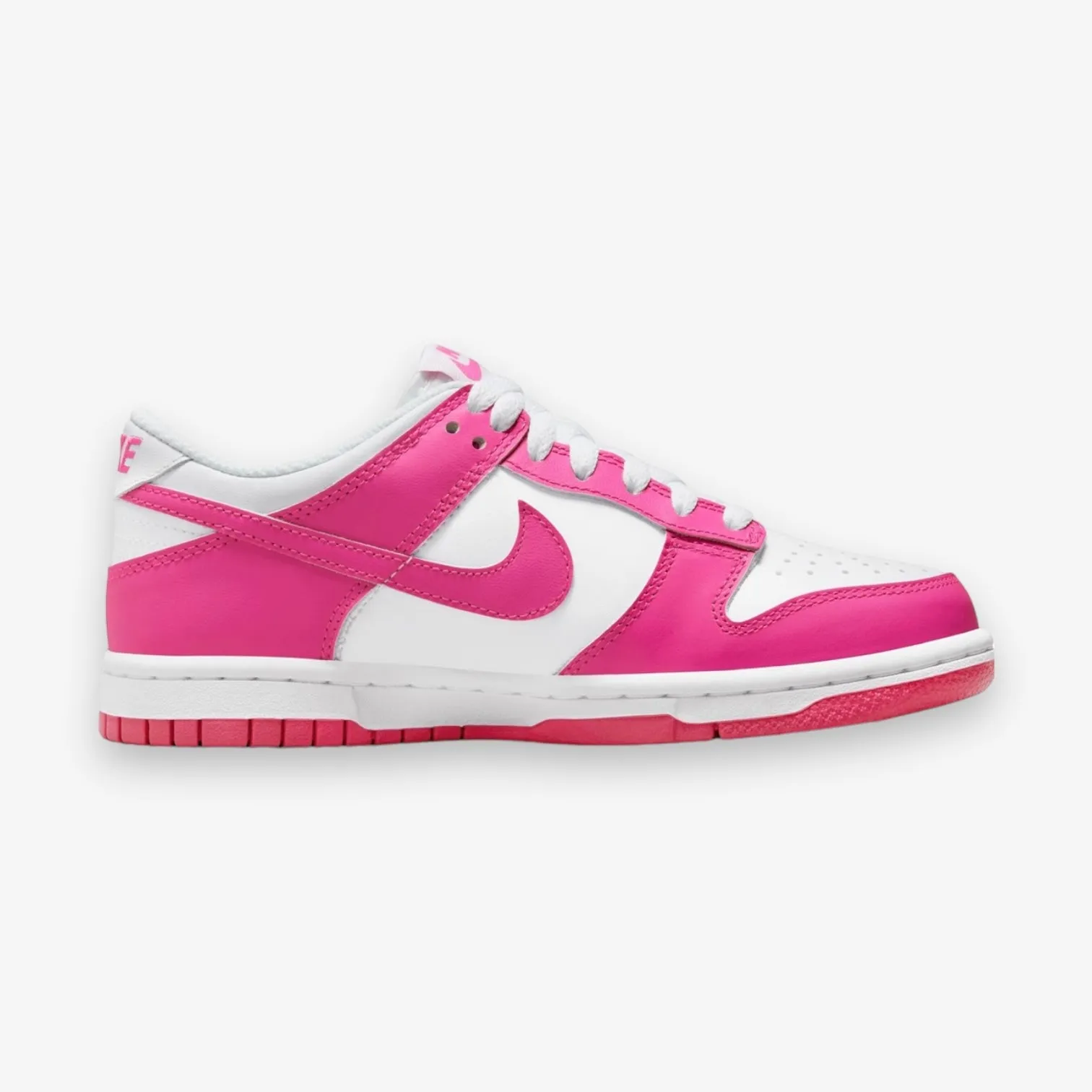 Nike Dunk Low GS White Laser Fuchsia Grade School FB9109-102