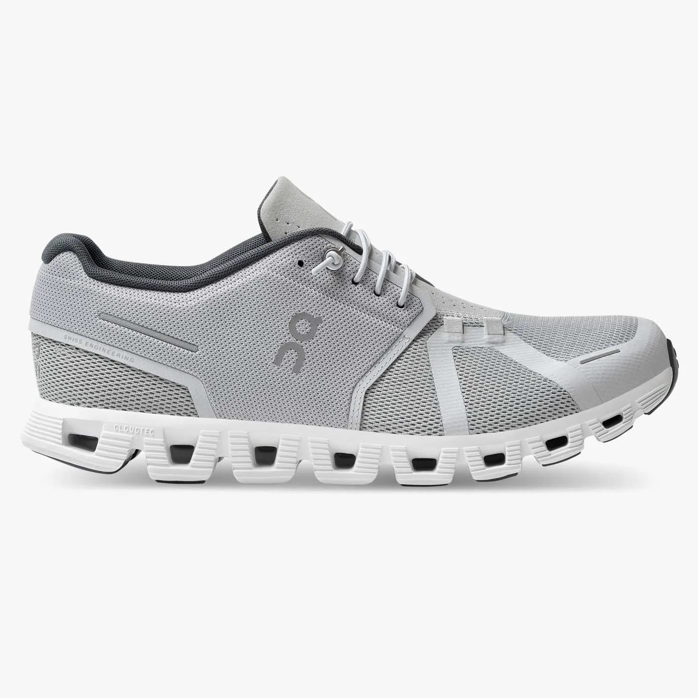 On Running Men's Cloud 5 Shoes - Glacier / White