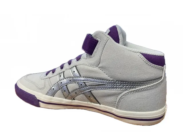 Onitsuka Tiger scarpa sneakers alta in tela da ragazza Aaron C4B1Y 1093 grigio viola argento