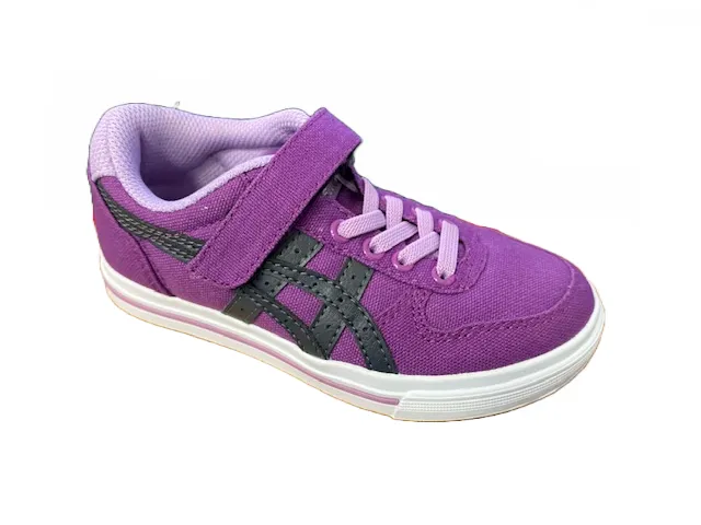 Onitsuka Tiger scarpa sneakers da ragazza in tela Aaron C5A1N 3416 viola grigio scuro