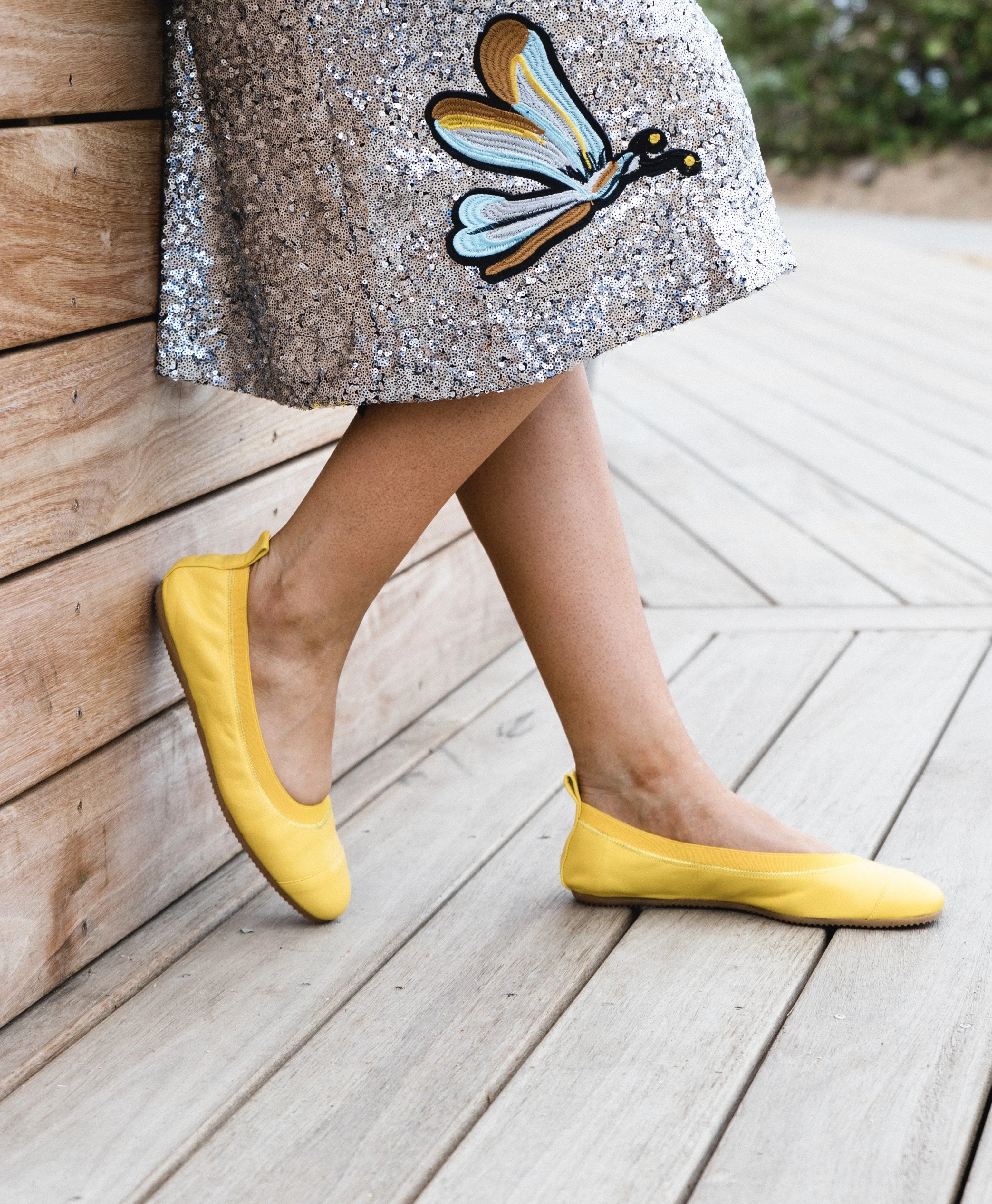 Oriana - Yellow Ballet Flat