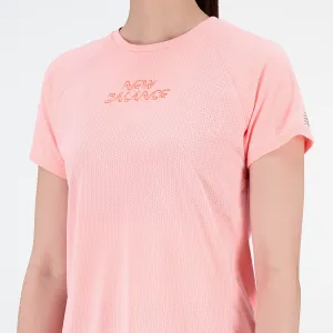 Printed Impact S/S Tee | Grapefruit Heather