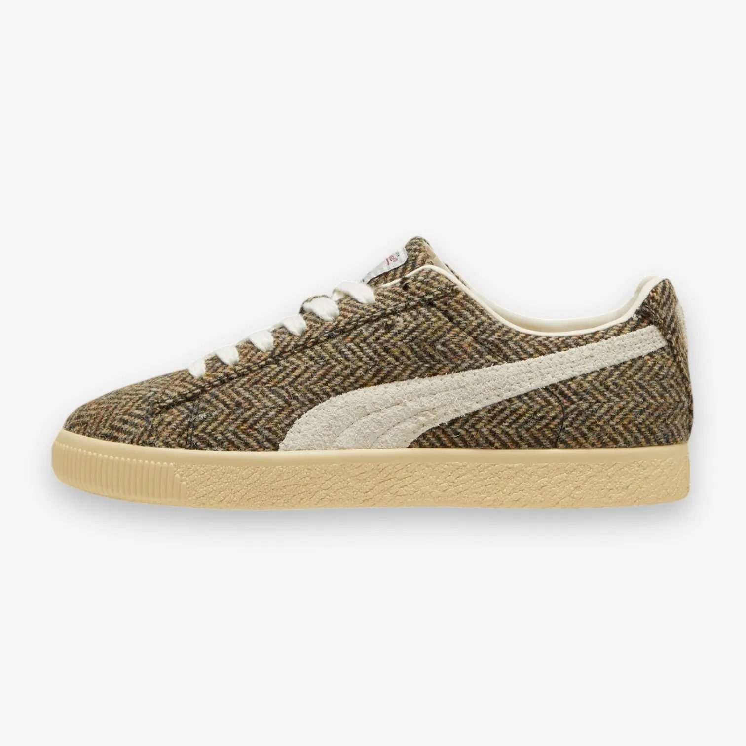 Puma Clyde Harris tweed chamomile-sugared almond 398512-01