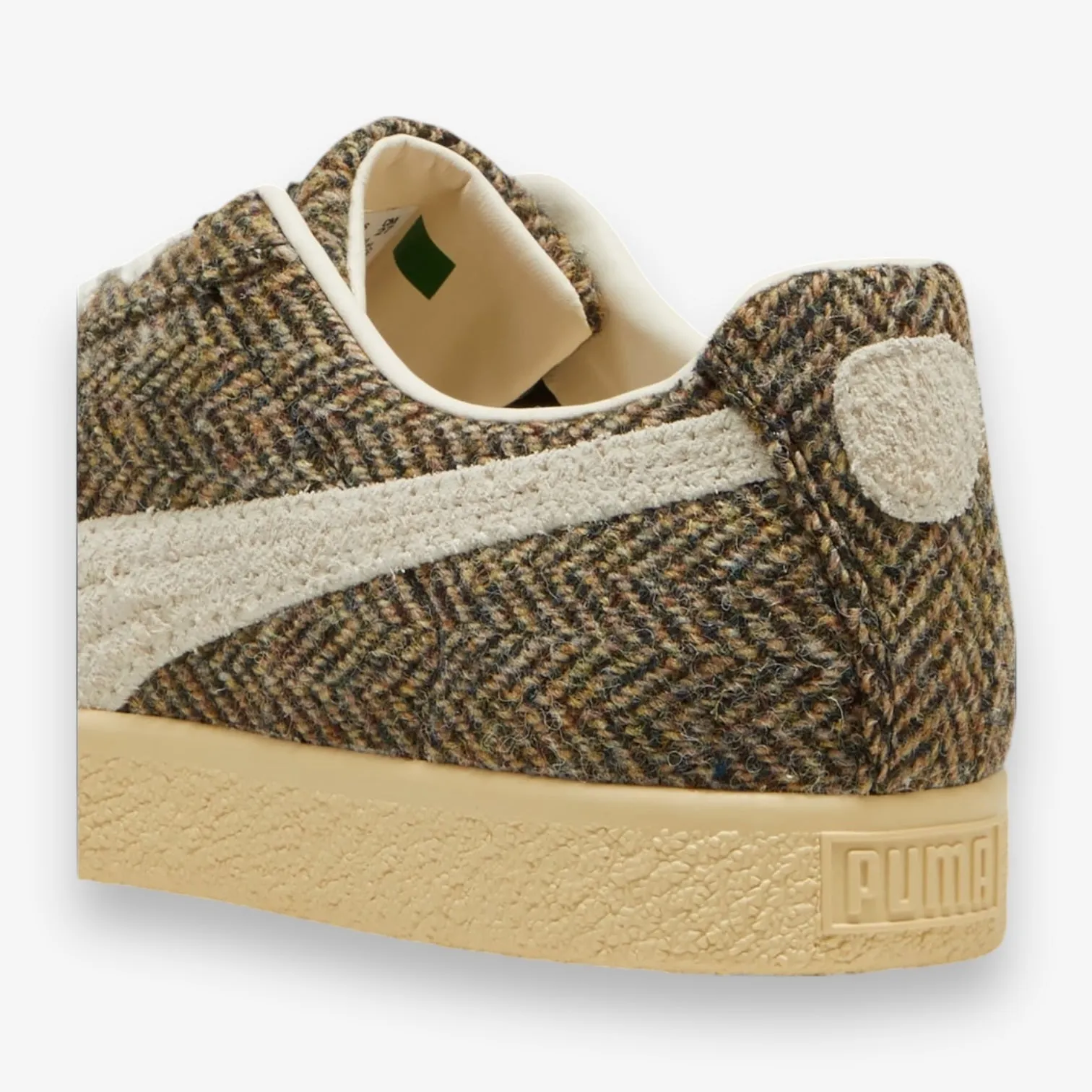 Puma Clyde Harris tweed chamomile-sugared almond 398512-01