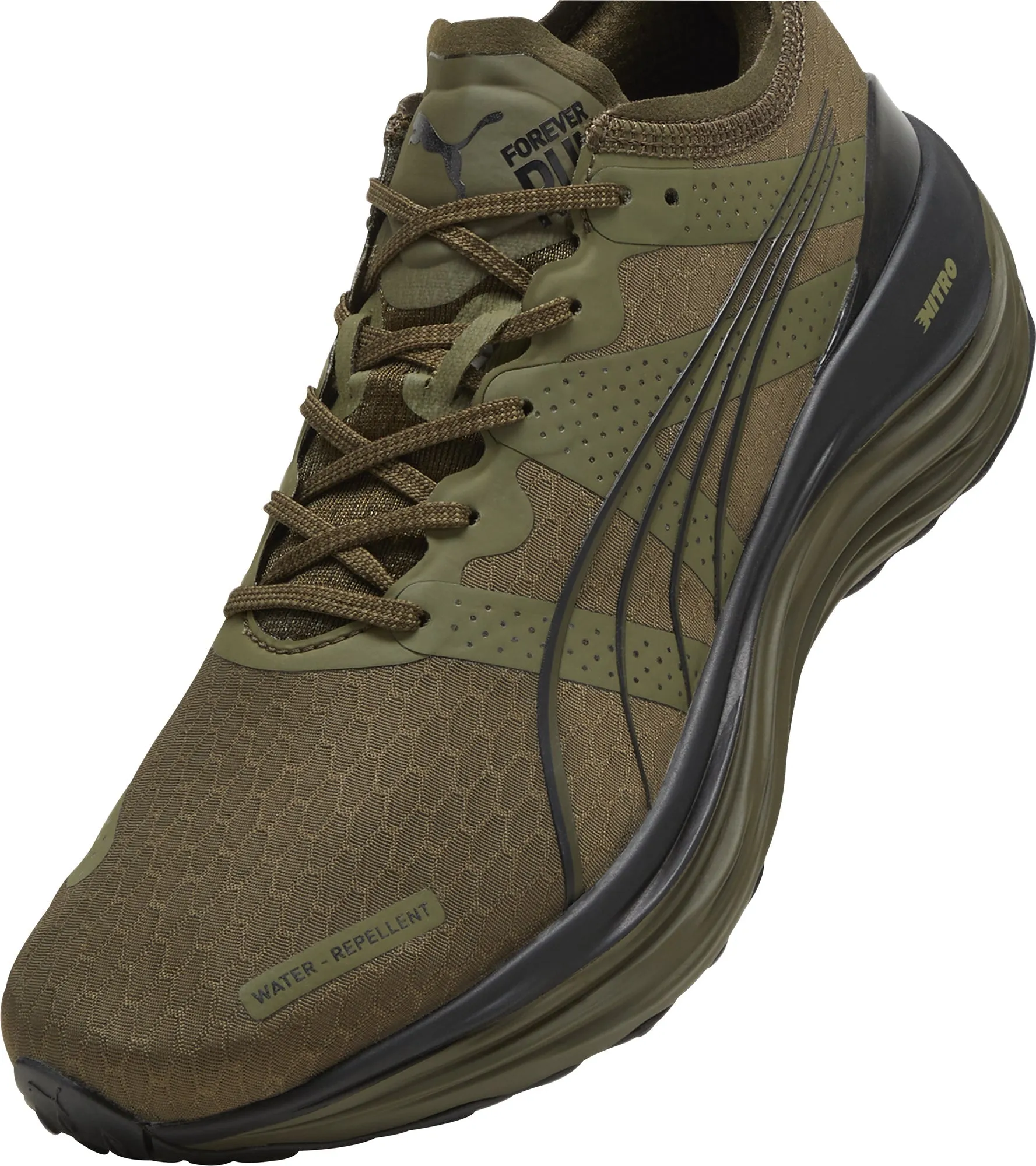 Puma ForeverRun Nitro WTR Mens Running Shoes - Green