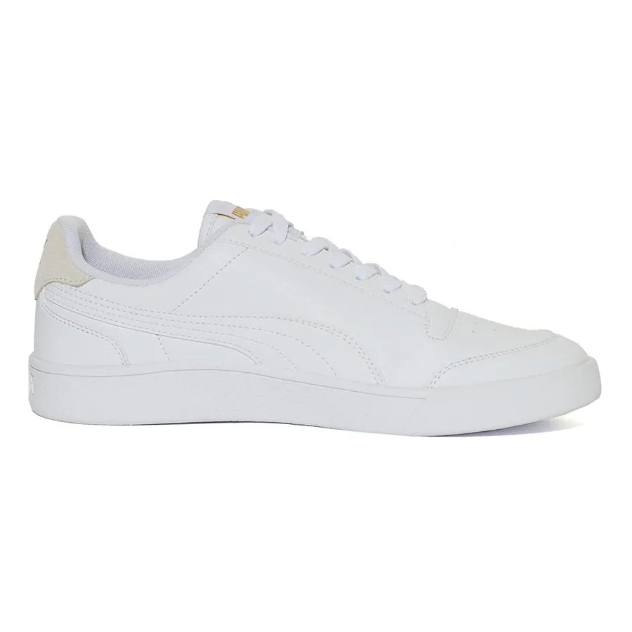 PUMA Shuffle Sneakers-White/White/Gold