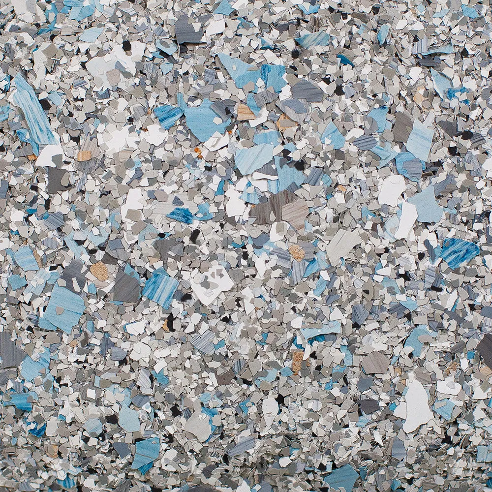 "Blue Granite" HYBRID Epoxy Floor Flakes