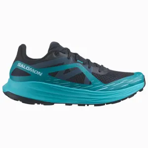 Salomon Men's ULTRA FLOW Men's Trail Running Shoes – Lightweight, Cushioned, and Versatile for Road-to-Trail Adventures, Carbon/Tahitian Tide/Deep Dive