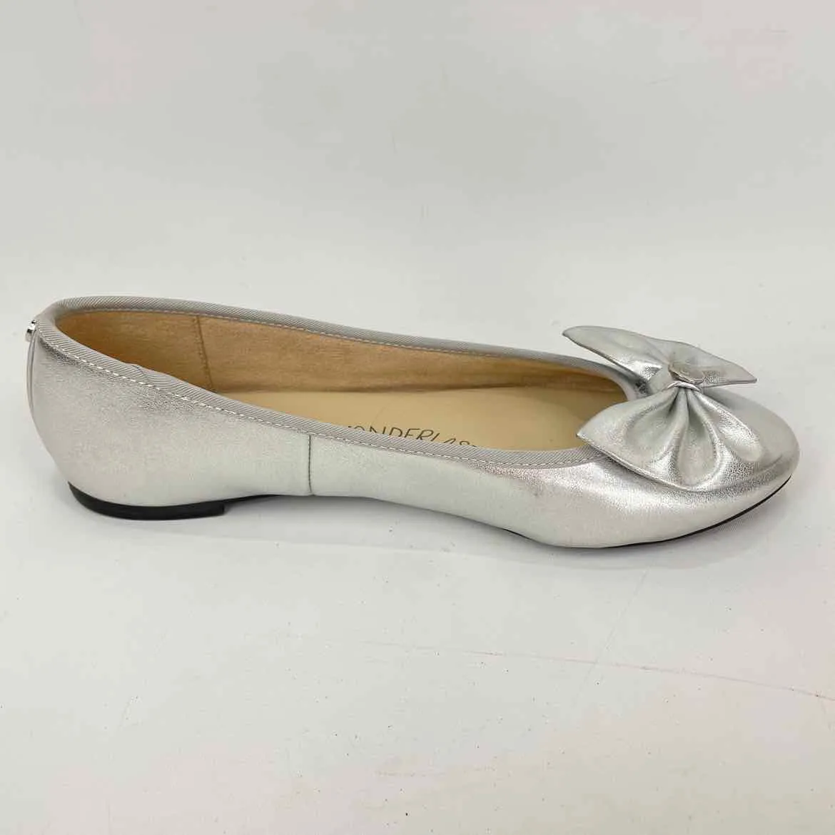 Sam Edelman Women Size 8 Silver Memory Foam Bows Ballet flats Flats