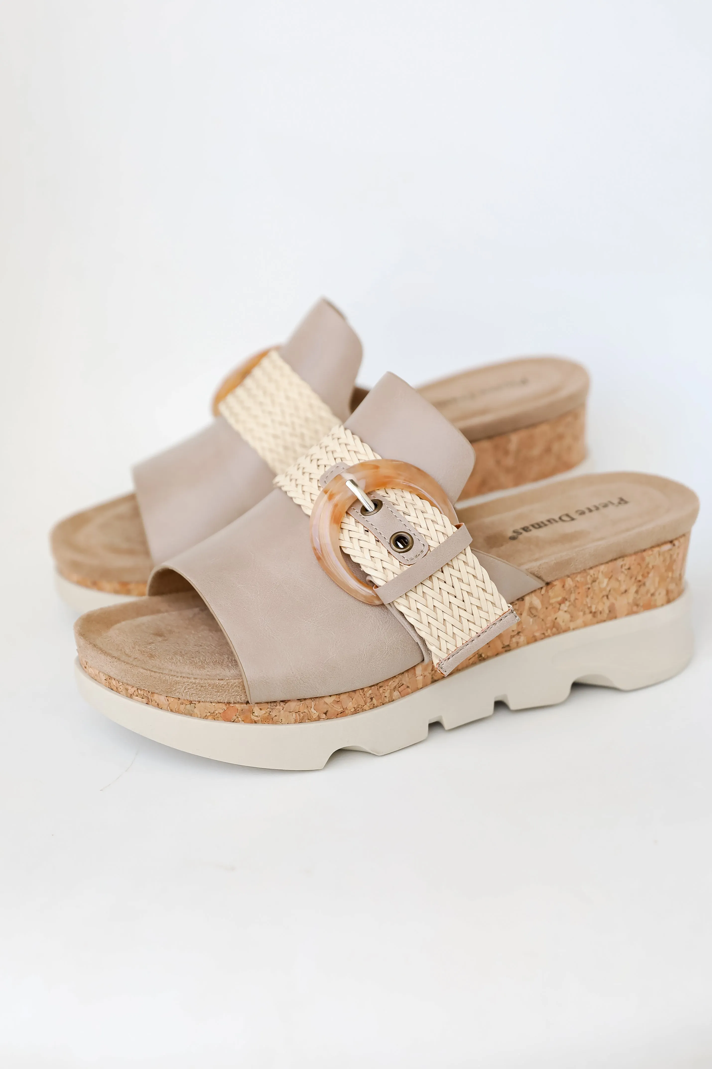 Shoreline Chic Nude Platform Wedges