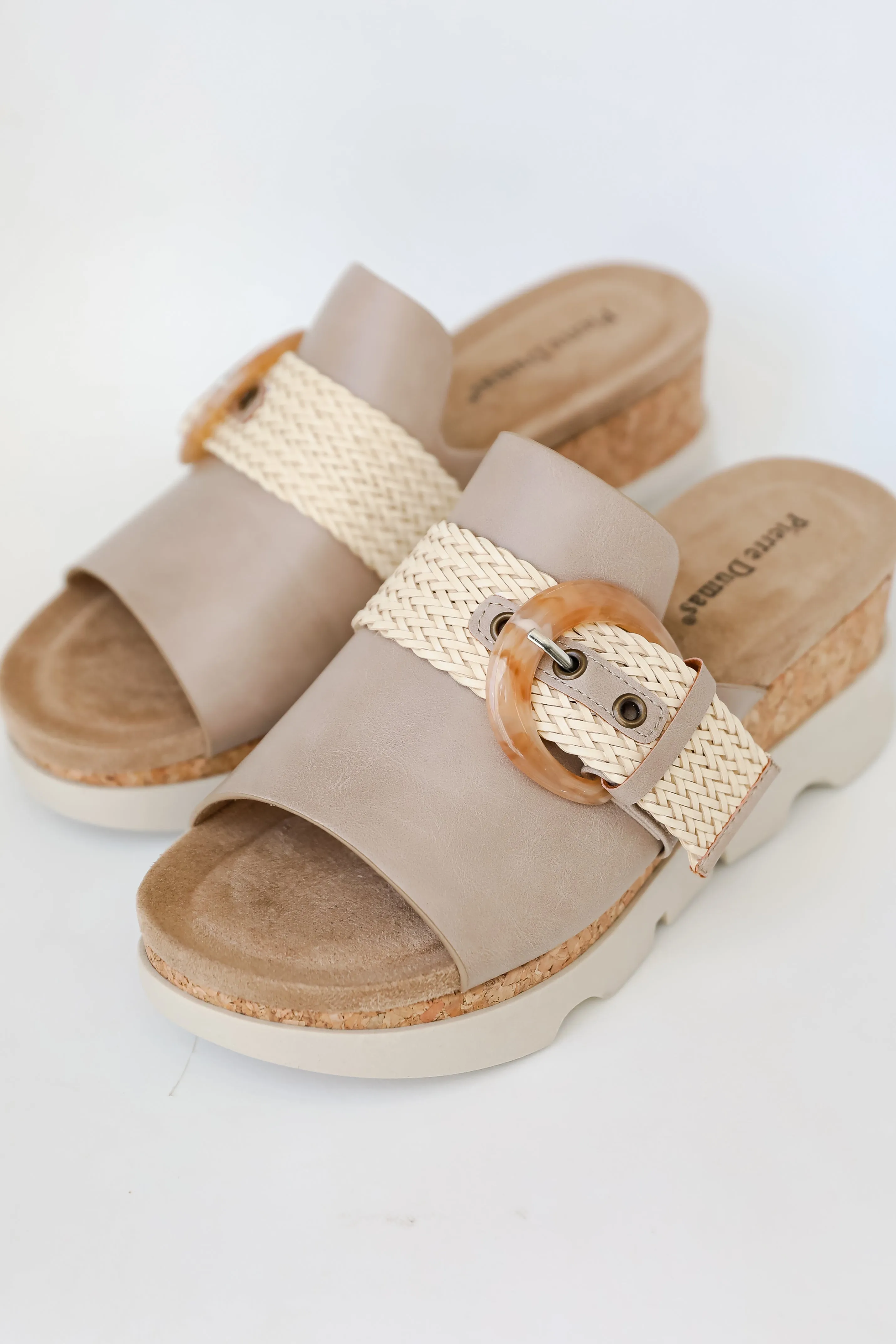 Shoreline Chic Nude Platform Wedges