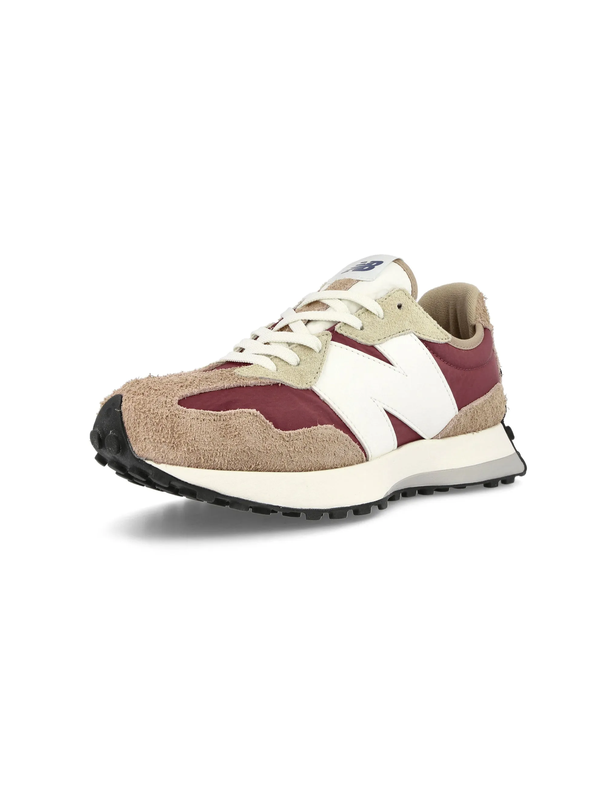 Sneakers retrò in pelle 327 Marrone Legno