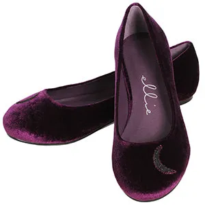 Spell-016 Moon Velvet Ballet Flats