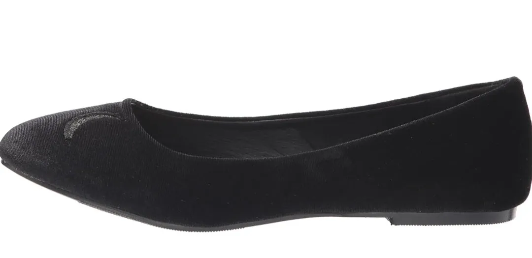 Spell-016 Moon Velvet Ballet Flats