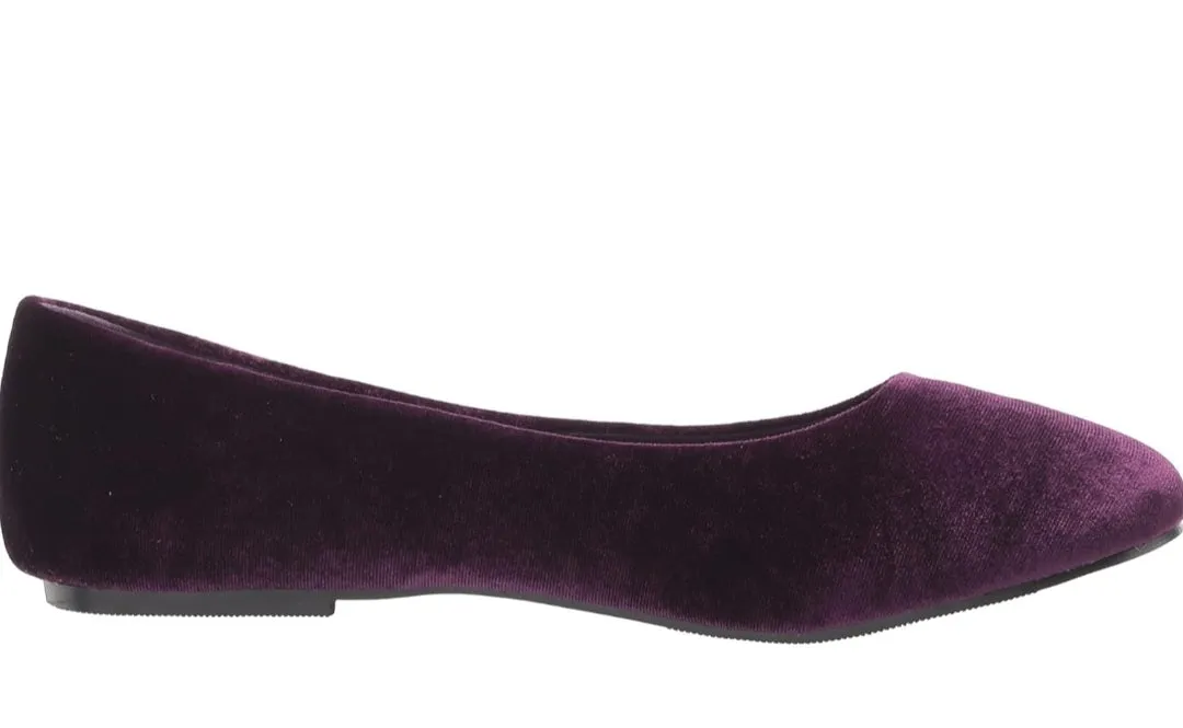 Spell-016 Moon Velvet Ballet Flats