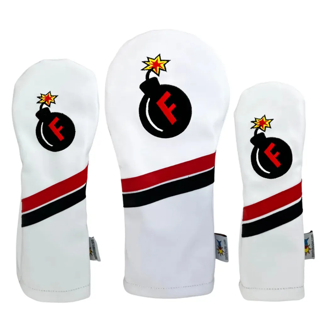 Sunfish: Duraleather Headcover (Driver, Fairway, Hybrid, or Set) - F BOMB