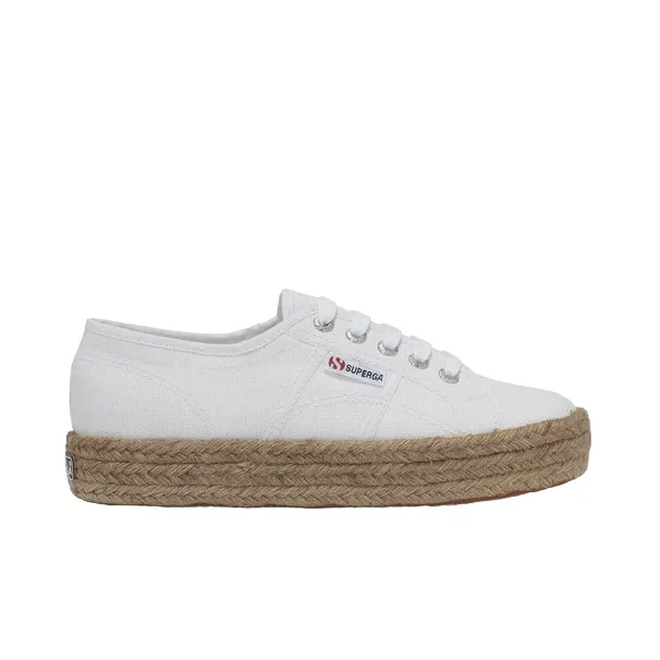 Superga scarpa sneakers da donna in tela con 2730 S00CF20 901 bianco