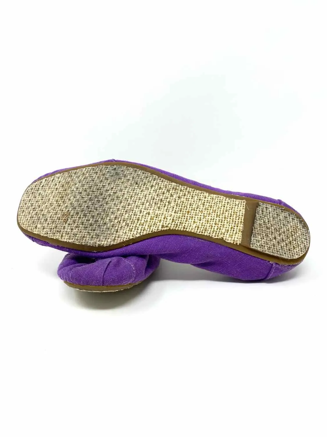 TOMS Women's Purple Ballet Canvas Size 8 Flats