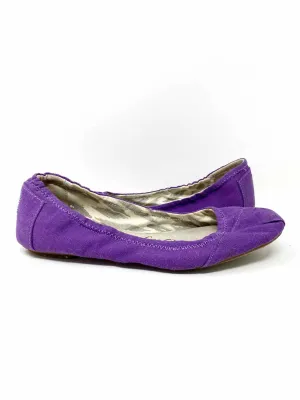 TOMS Women's Purple Ballet Canvas Size 8 Flats