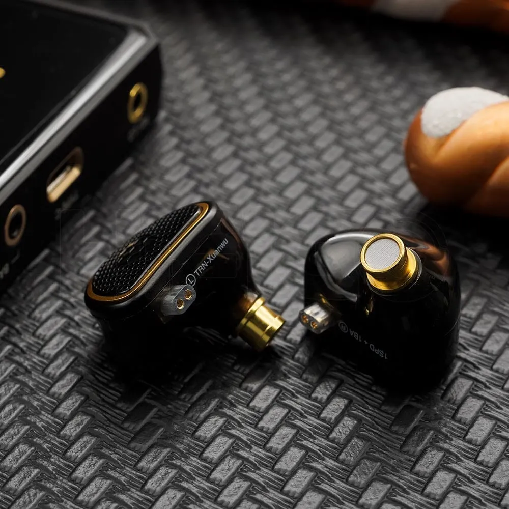 TRN Xuanwu 10mm Square Planar Driver   1BA Hybrid In-Ear Monitors IEMs