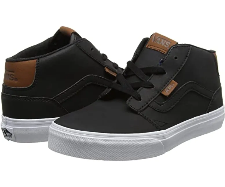 Vans scarpa sneakers da ragazzi Chapman Mid VN0A38J4K55 nero-bianco