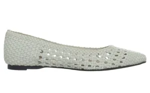 Weave Ballet Flat - White