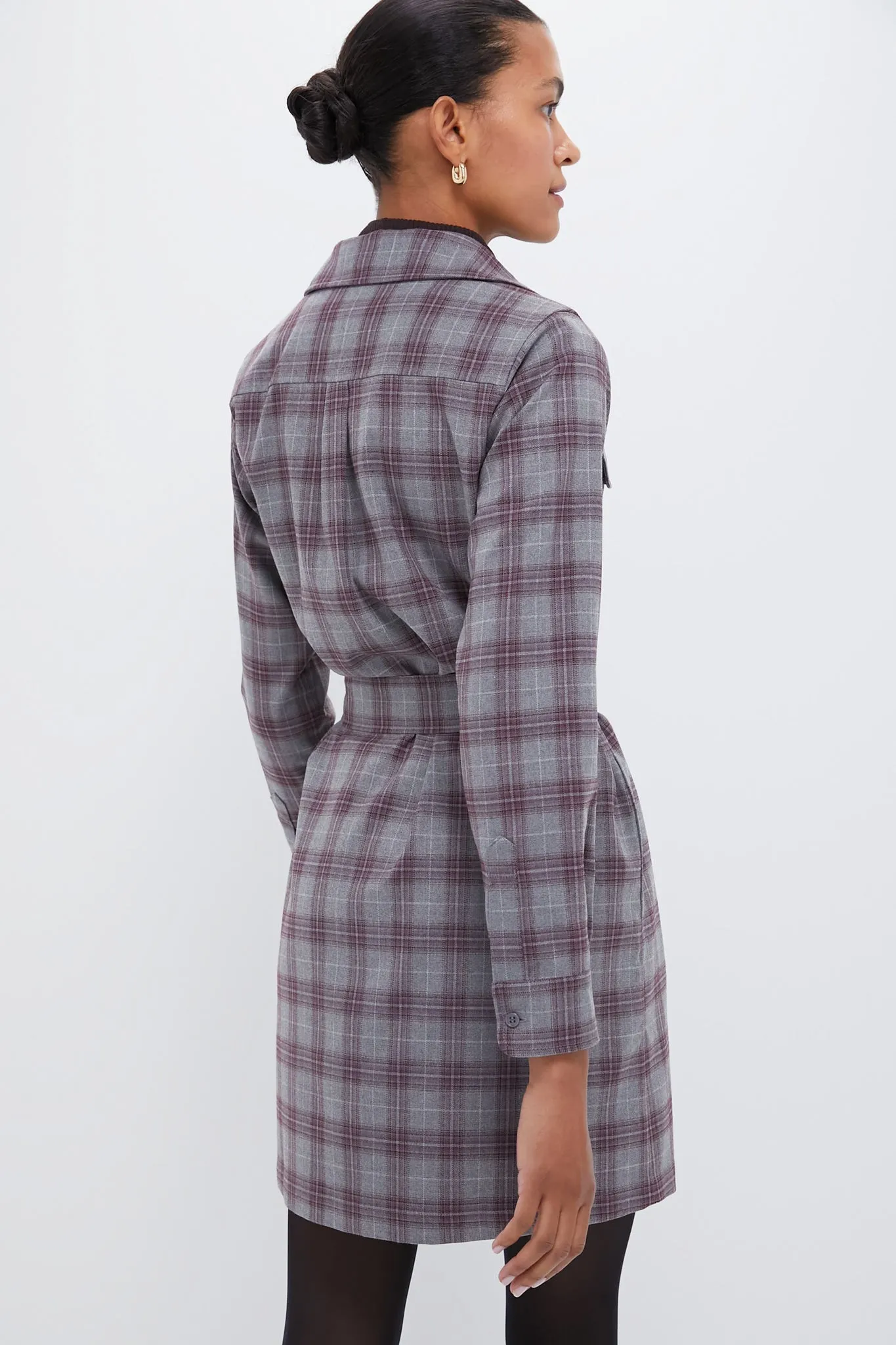 Winetasting Plaid Mary Tyler Dress